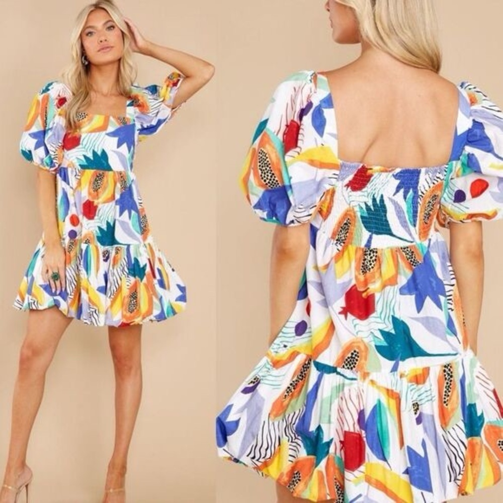 Oliphant Papaya Mini Dress